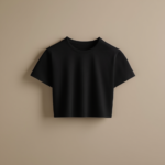 Women Crop Tee - Black