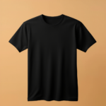Kids Round Neck Half Sleeve - Black
