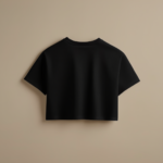 Women Crop Tee - Black - Image 2