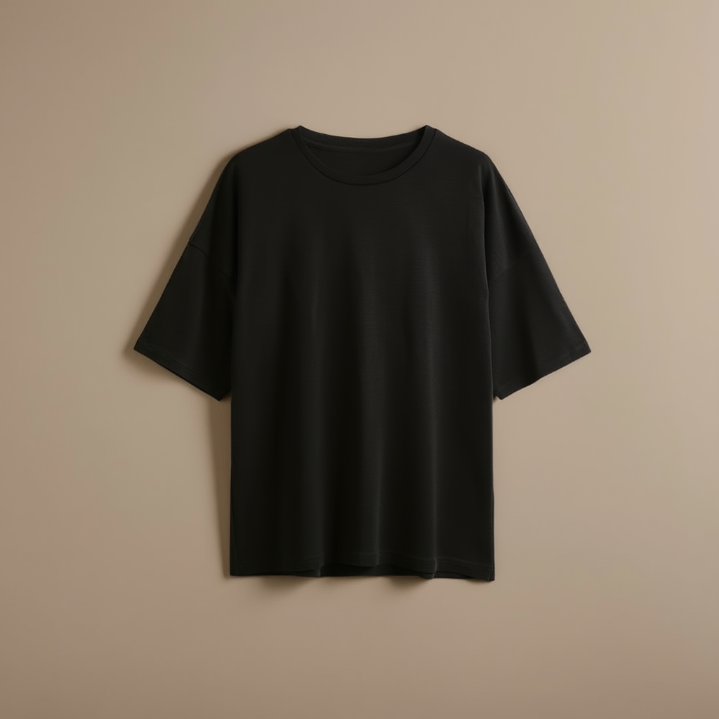 Black Tee Oversized - Black - Image 1