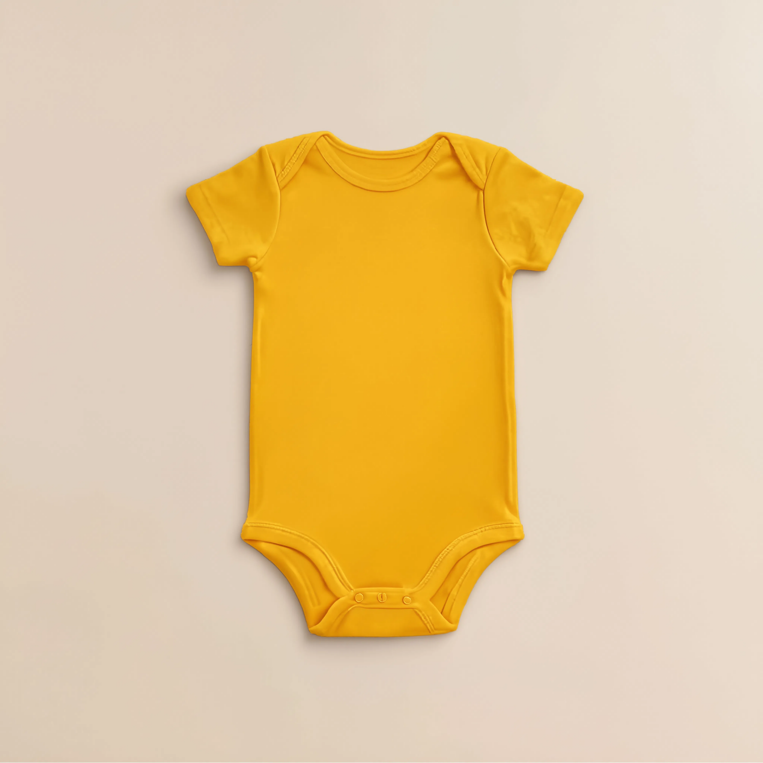 Bodysuit - Yellow Baby Infant Romper - Yellow - Image 1