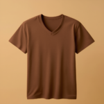 V Neck Half Sleeve - Brown