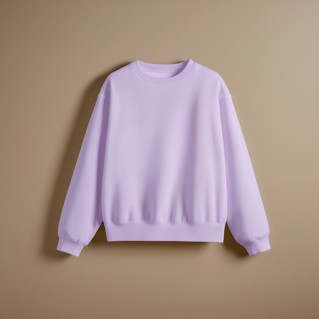 Crewneck Lavender Sweatshirt - Lavender - Image 1
