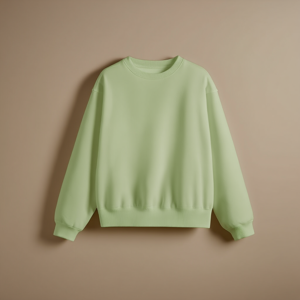 Crewneck Pista Green Sweatshirt - Pista Green - Image 1