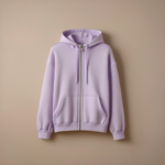 Women Hoodie With Zipper - Lavender