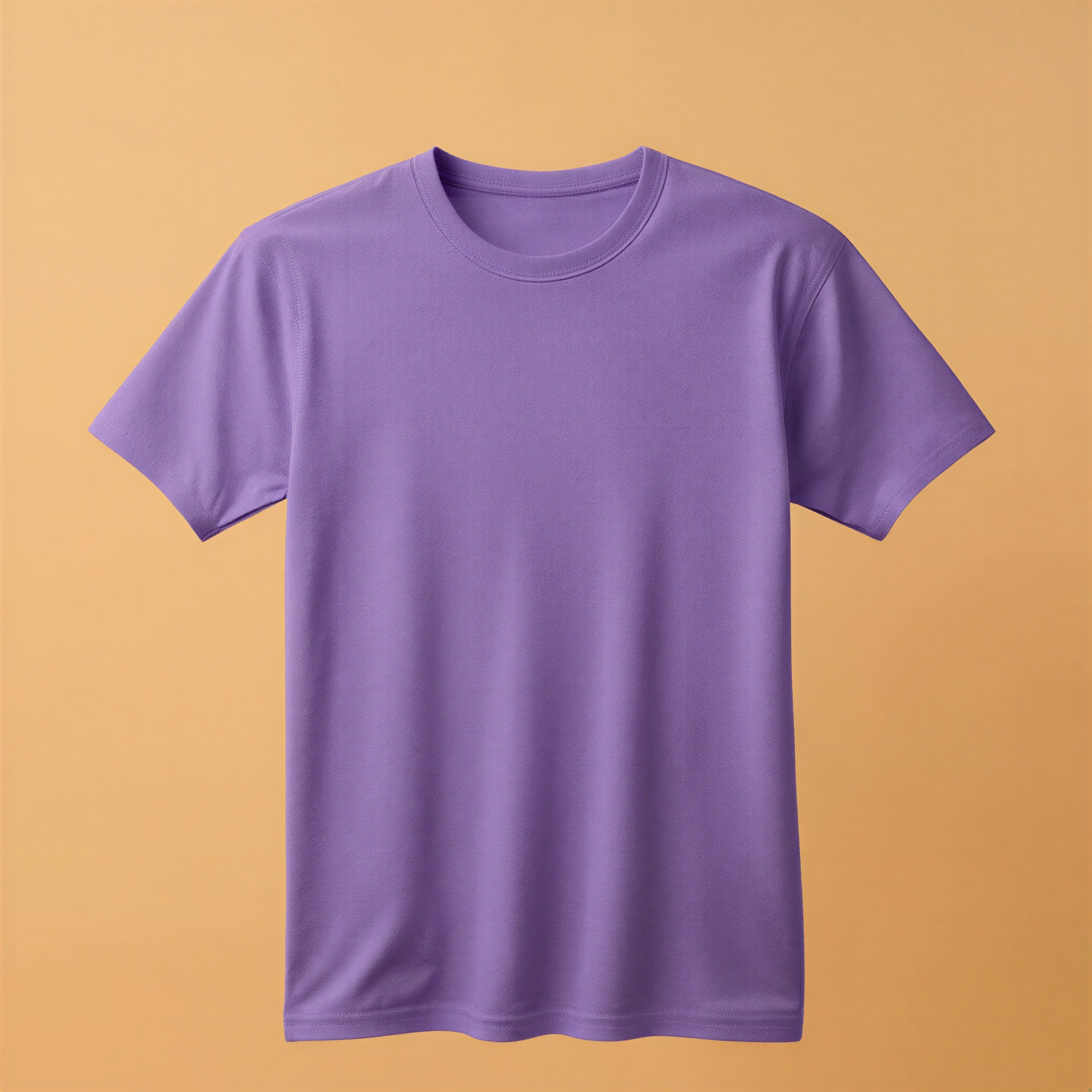 Lavender T-Shirt Women Round Neck Half Sleeve - Lavender - Image 1