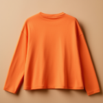 Women Round Neck Full Sleeve - Orange - Image 2
