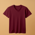 V Neck Half Sleeve -Maroon