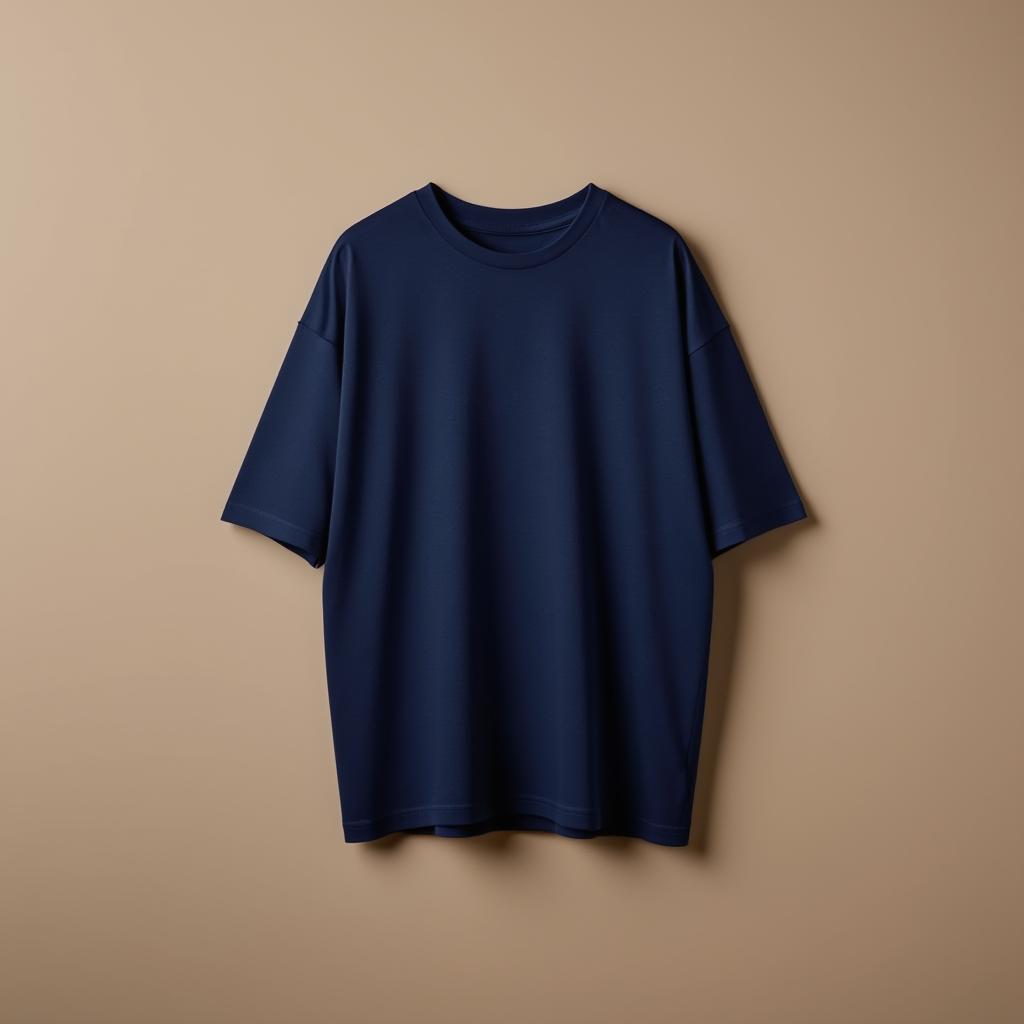 Navy Tee Women Drop Shoulder - Navy - Image 1