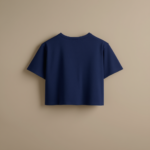 Women Crop Tee - Navyblue - Image 2
