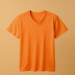V Neck Half Sleeve -Orange