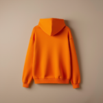 Hoodie With Zipper - Orange - Image 2