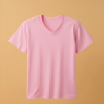 Kids V Neck Half Sleeve - Pink