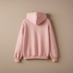 Women Hoodie With Zipper - Pink - Image 2