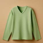 V Neck Full Sleeve - Pista Green