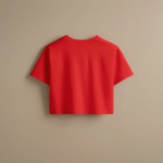 Women Crop Tee - Red - Image 2