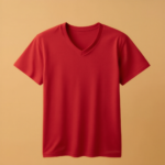 Kids V Neck Half Sleeve - Red