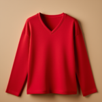 V Neck Full Sleeve - Red