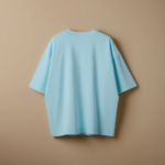 Women Drop Shoulder - Sky Blue - Image 2