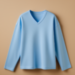 V Neck Full Sleeve - Sky Blue