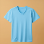 Kids V Neck Half Sleeve - Sky Blue