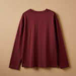 V Neck Full Sleeve - Maroon - Image 2