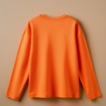 V Neck Full Sleeve - Orange - Image 2