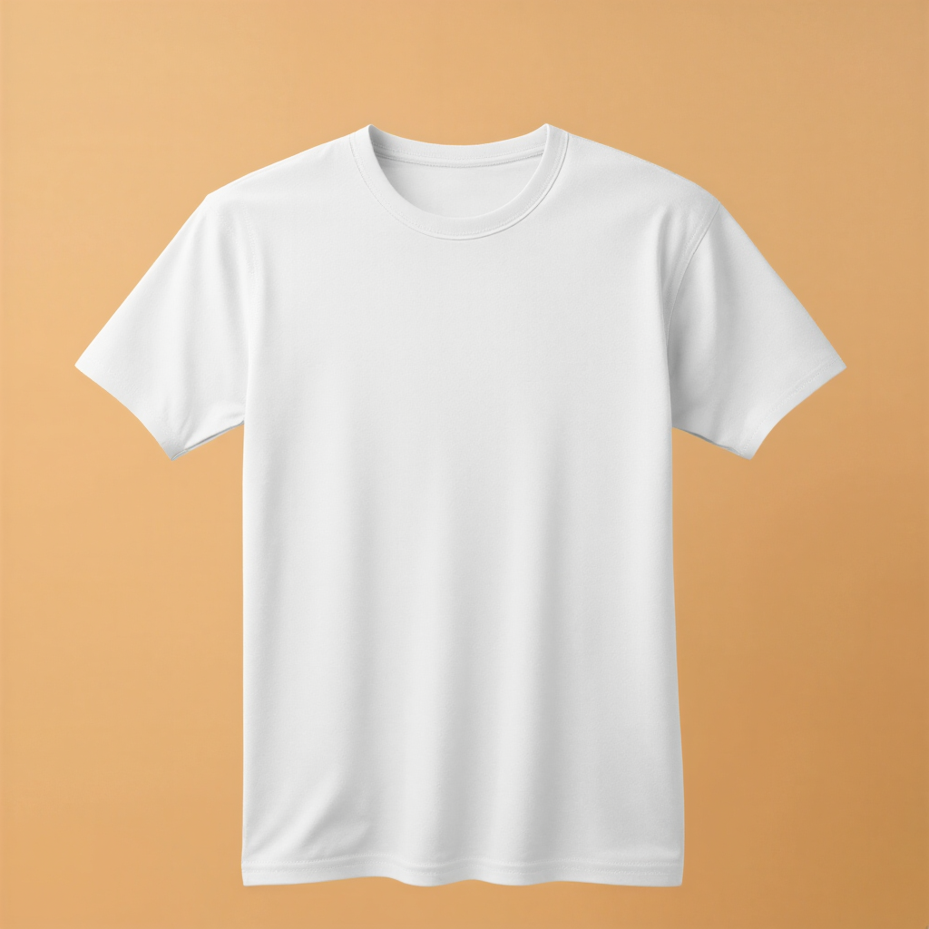 White T-shirt Women Round Neck Half Sleeve - White - Image 1