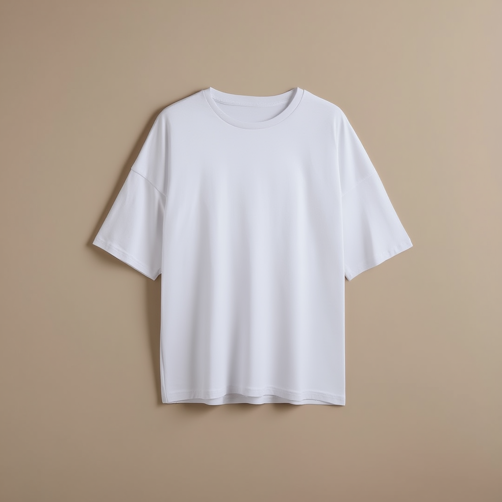 White Tee Oversized - White - Image 1