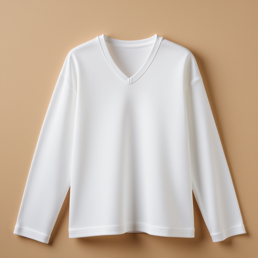 White V-Neck Women V Neck Full Sleeve - White - Image 1