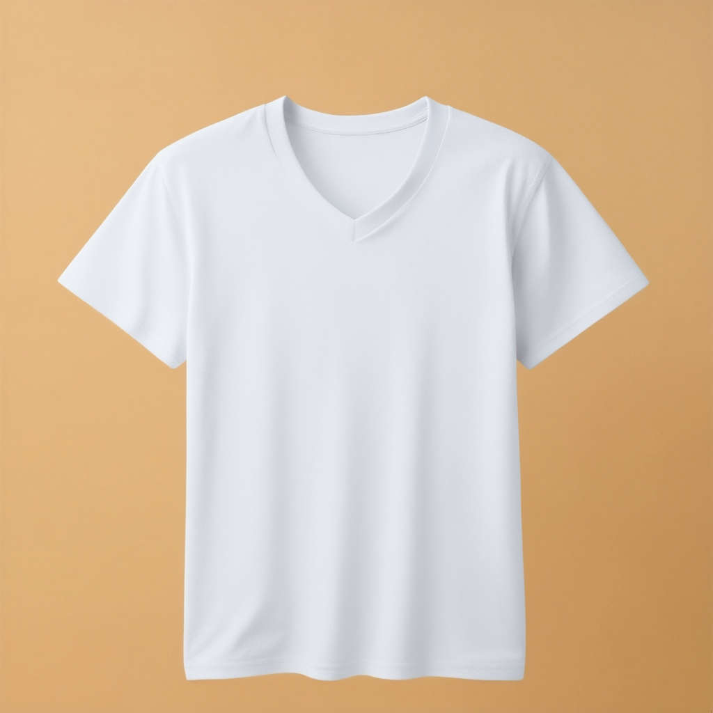 White V-Neck Women V Neck Half Sleeve -White - Image 1