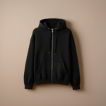 Kids Hoodie With Zipper - Black